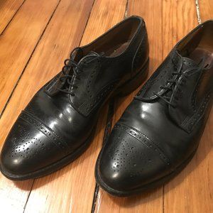 Allen Edmonds Men's Cap Toe Black Derby